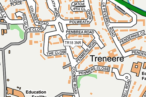 TR18 3NR map - OS OpenMap – Local (Ordnance Survey)