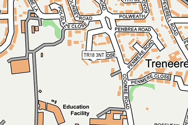 TR18 3NT map - OS OpenMap – Local (Ordnance Survey)