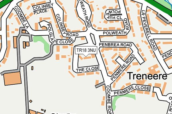 TR18 3NU map - OS OpenMap – Local (Ordnance Survey)