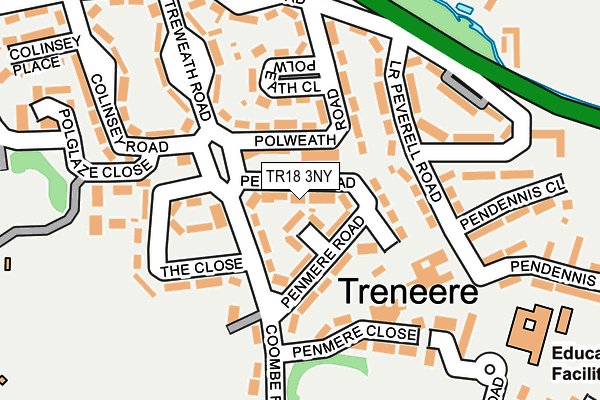 TR18 3NY map - OS OpenMap – Local (Ordnance Survey)