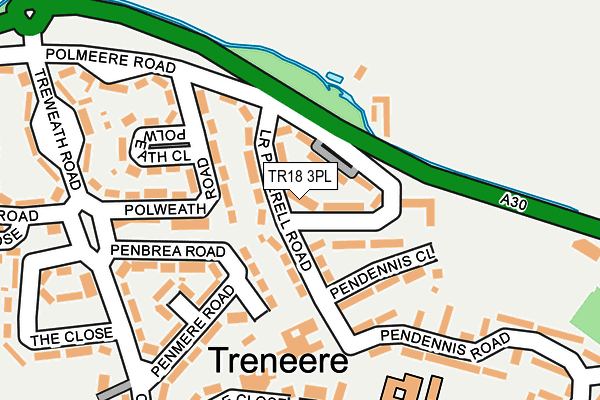 TR18 3PL map - OS OpenMap – Local (Ordnance Survey)