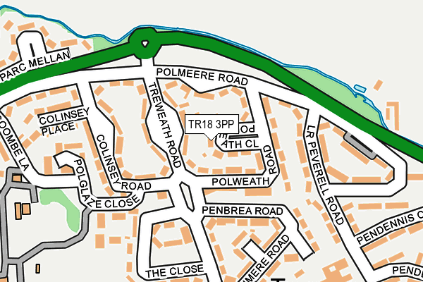 TR18 3PP map - OS OpenMap – Local (Ordnance Survey)