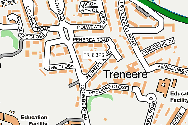 TR18 3PS map - OS OpenMap – Local (Ordnance Survey)