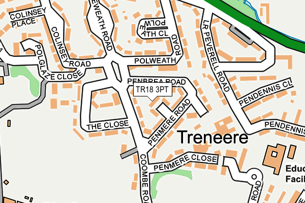 TR18 3PT map - OS OpenMap – Local (Ordnance Survey)