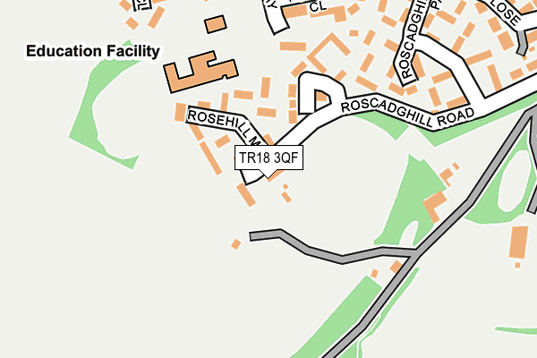 TR18 3QF map - OS OpenMap – Local (Ordnance Survey)