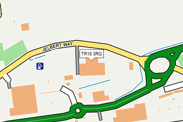 TR18 3RG map - OS OpenMap – Local (Ordnance Survey)