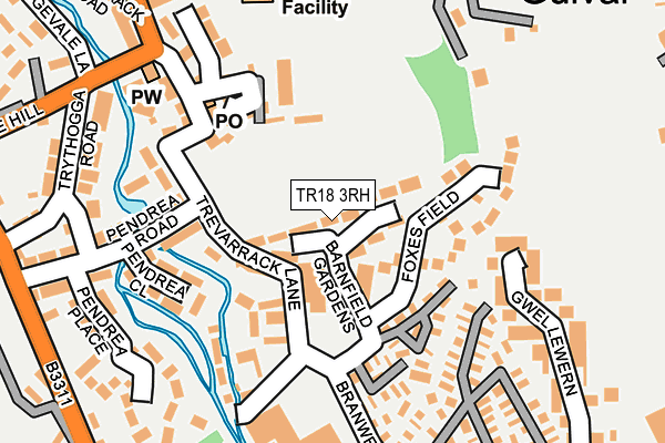 TR18 3RH map - OS OpenMap – Local (Ordnance Survey)