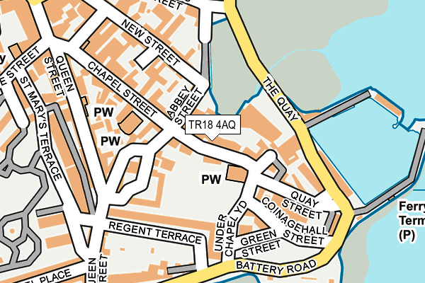 TR18 4AQ map - OS OpenMap – Local (Ordnance Survey)