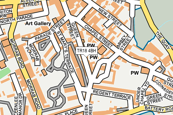TR18 4BH map - OS OpenMap – Local (Ordnance Survey)