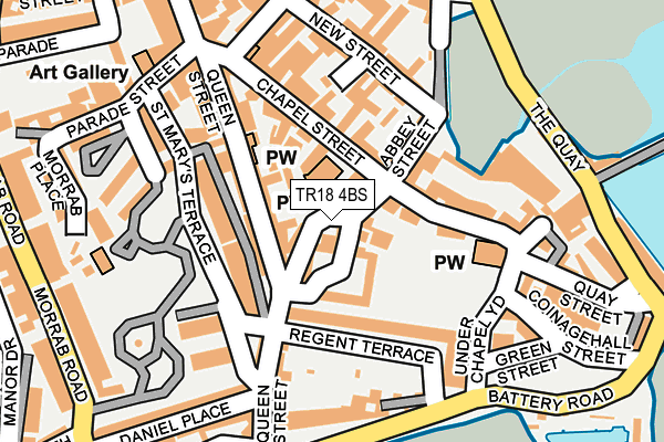 TR18 4BS map - OS OpenMap – Local (Ordnance Survey)