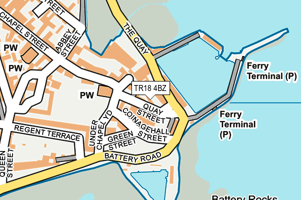 Map of ISLES OF SCILLY SHIPPING COMPANY LIMITED at local scale