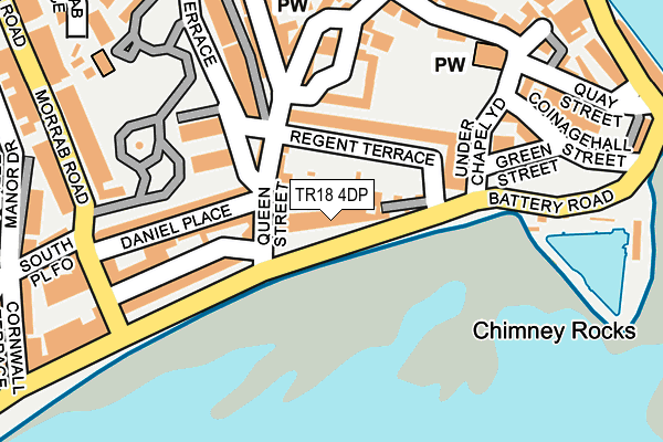 TR18 4DP map - OS OpenMap – Local (Ordnance Survey)