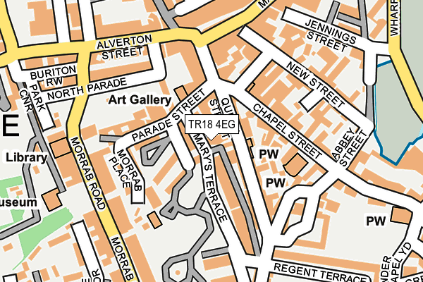 TR18 4EG map - OS OpenMap – Local (Ordnance Survey)