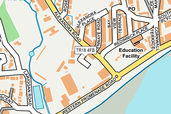 TR18 4FB map - OS OpenMap – Local (Ordnance Survey)