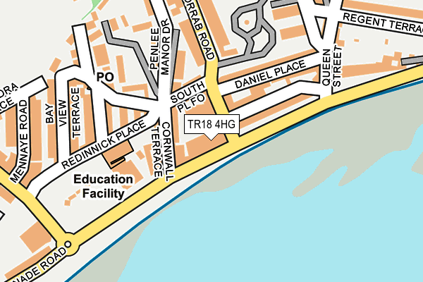 TR18 4HG map - OS OpenMap – Local (Ordnance Survey)