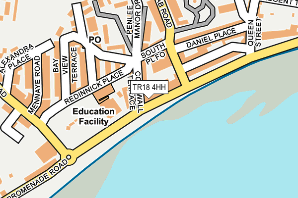 TR18 4HH map - OS OpenMap – Local (Ordnance Survey)