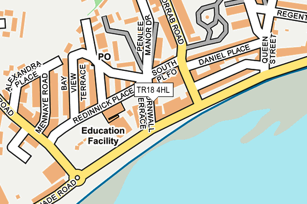 TR18 4HL map - OS OpenMap – Local (Ordnance Survey)