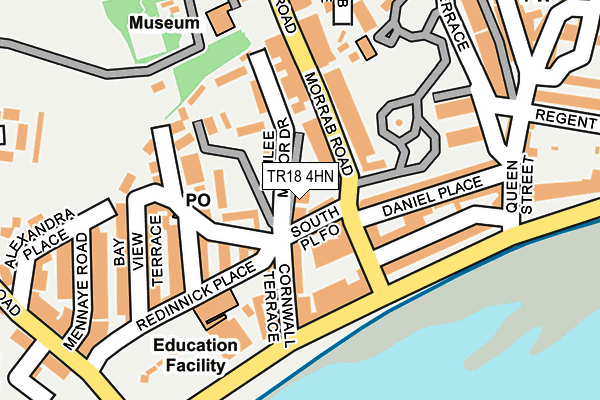 TR18 4HN map - OS OpenMap – Local (Ordnance Survey)