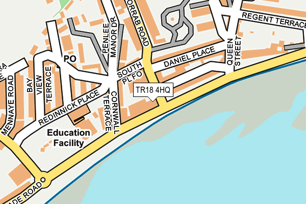 TR18 4HQ map - OS OpenMap – Local (Ordnance Survey)