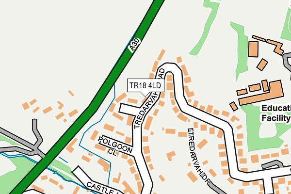 TR18 4LD map - OS OpenMap – Local (Ordnance Survey)