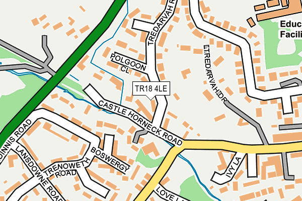 TR18 4LE map - OS OpenMap – Local (Ordnance Survey)