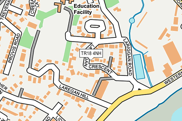 TR18 4NH map - OS OpenMap – Local (Ordnance Survey)