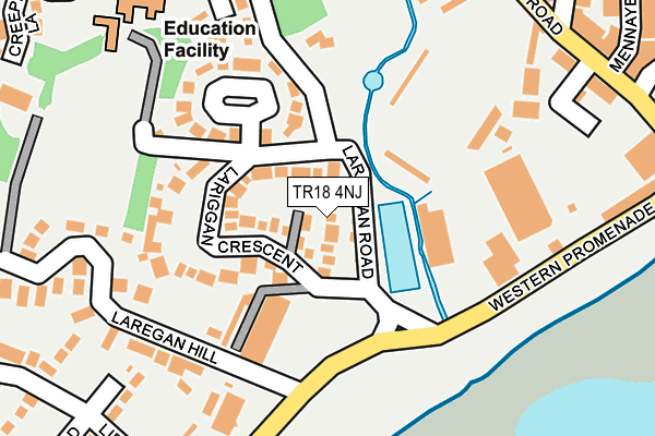 TR18 4NJ map - OS OpenMap – Local (Ordnance Survey)