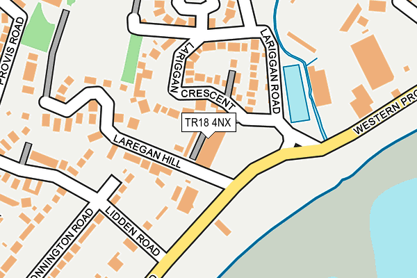 TR18 4NX map - OS OpenMap – Local (Ordnance Survey)