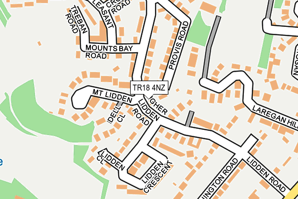 TR18 4NZ map - OS OpenMap – Local (Ordnance Survey)