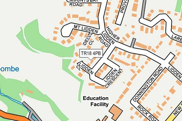 TR18 4PB map - OS OpenMap – Local (Ordnance Survey)