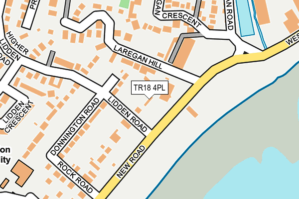 TR18 4PL map - OS OpenMap – Local (Ordnance Survey)