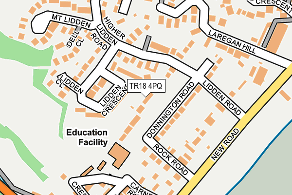 TR18 4PQ map - OS OpenMap – Local (Ordnance Survey)