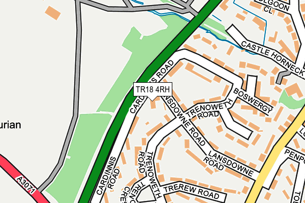 TR18 4RH map - OS OpenMap – Local (Ordnance Survey)