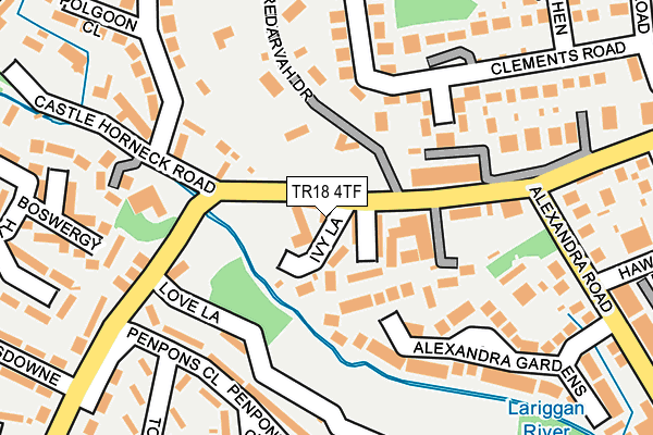 TR18 4TF map - OS OpenMap – Local (Ordnance Survey)