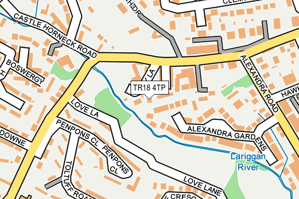 TR18 4TP map - OS OpenMap – Local (Ordnance Survey)