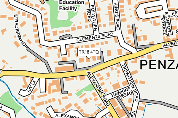 TR18 4TQ map - OS OpenMap – Local (Ordnance Survey)