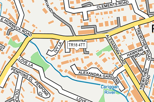 TR18 4TT map - OS OpenMap – Local (Ordnance Survey)