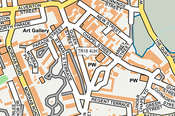 TR18 4UH map - OS OpenMap – Local (Ordnance Survey)