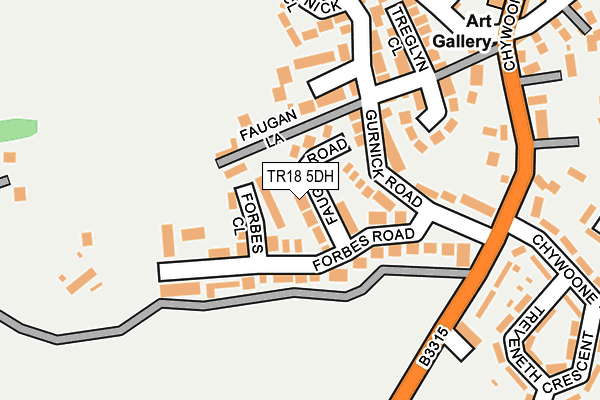 TR18 5DH map - OS OpenMap – Local (Ordnance Survey)