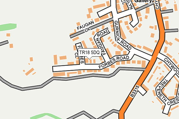 TR18 5DQ map - OS OpenMap – Local (Ordnance Survey)