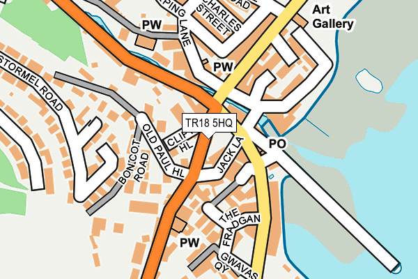 TR18 5HQ map - OS OpenMap – Local (Ordnance Survey)