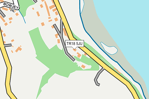 TR18 5JU map - OS OpenMap – Local (Ordnance Survey)