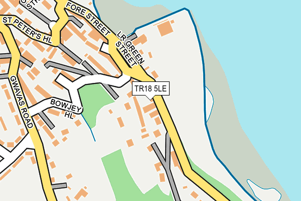 TR18 5LE map - OS OpenMap – Local (Ordnance Survey)