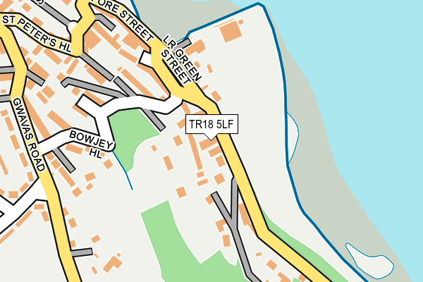 TR18 5LF map - OS OpenMap – Local (Ordnance Survey)