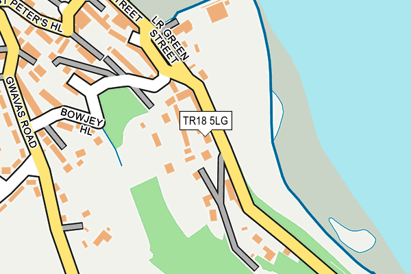 TR18 5LG map - OS OpenMap – Local (Ordnance Survey)