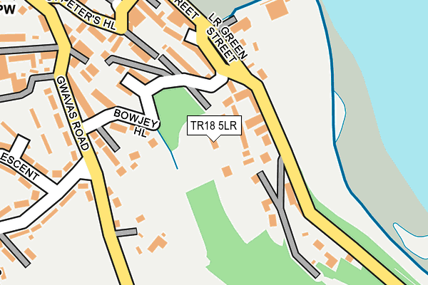 TR18 5LR map - OS OpenMap – Local (Ordnance Survey)