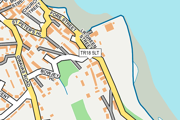 TR18 5LT map - OS OpenMap – Local (Ordnance Survey)