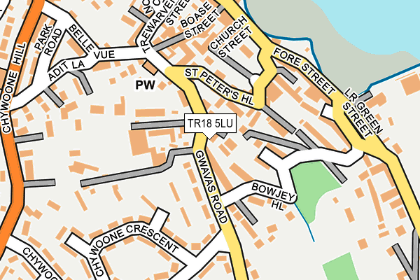 TR18 5LU map - OS OpenMap – Local (Ordnance Survey)