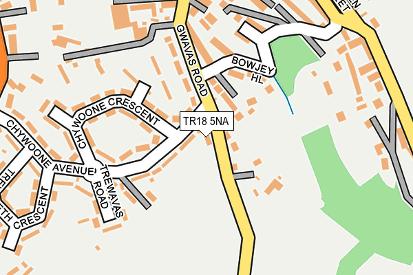 TR18 5NA map - OS OpenMap – Local (Ordnance Survey)