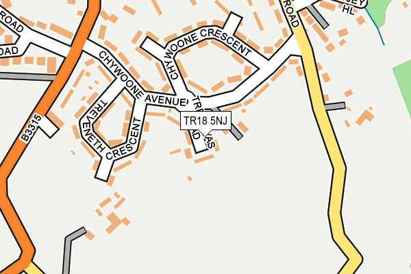 TR18 5NJ map - OS OpenMap – Local (Ordnance Survey)
